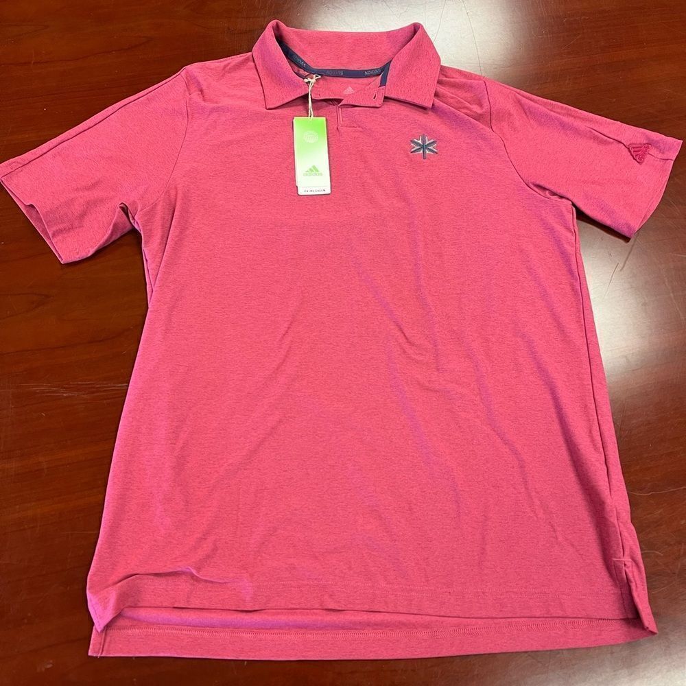 Adidas Primegreen Raspberry Polo Sz M Nwt